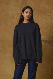 Standard Issue Oversized Sweater in Carbon Grey