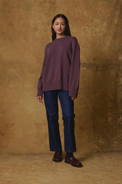 Standard Issue Oversized Sweater in Orchid Purple