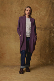 Standard Issue Alpaca Blend Coat in Damson (Purple)