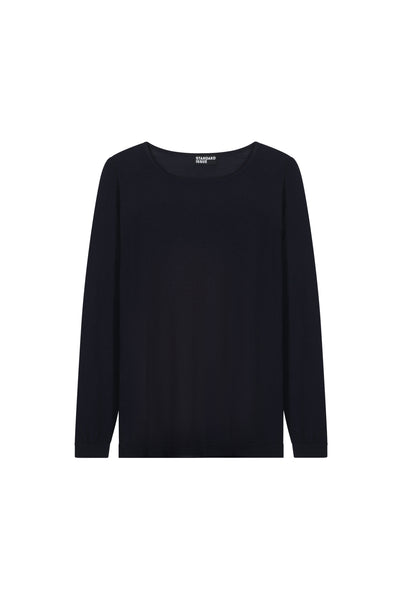 Standard Issue Merino Swing Sweater in Black